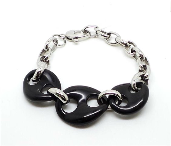 Bracciale Morellato Donna Saint Tropez in Acciaio Onice SIK12 - SIK12